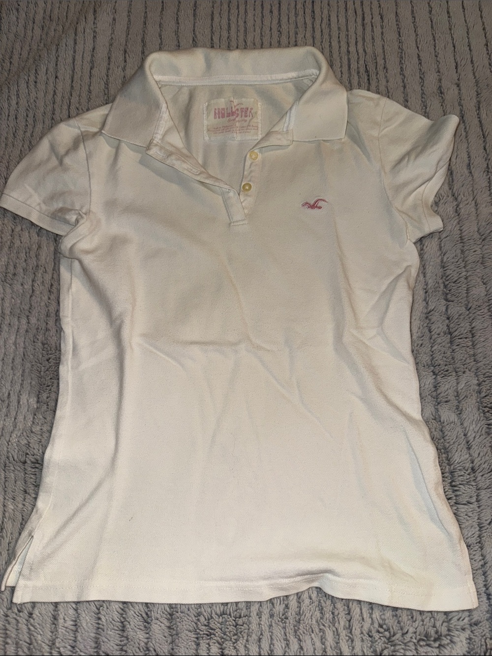 Hollister White Polo